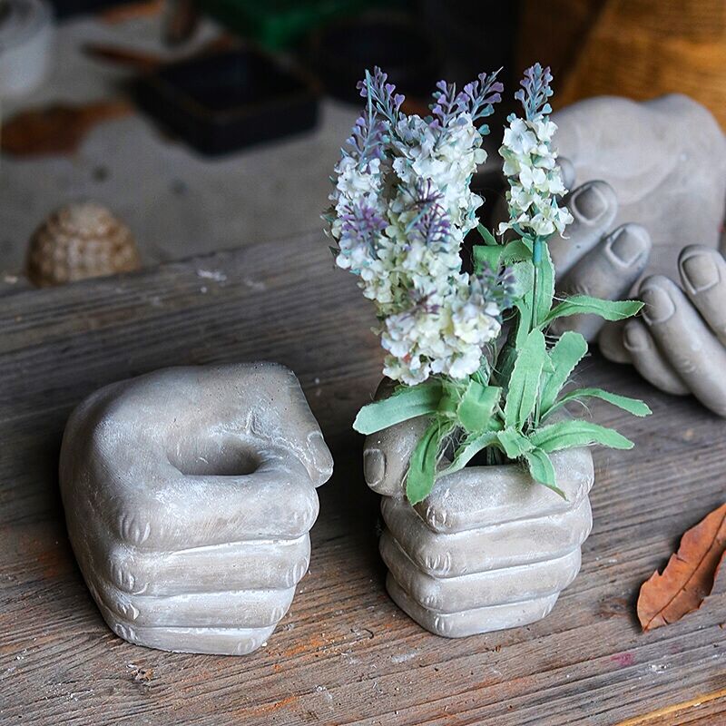 Concrete Decorative Hand Sculpture | High & Bury
