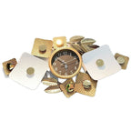 Contemporary Floral Wall Clock Sculpture | High & Bury