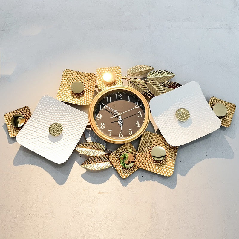 Contemporary Floral Wall Clock Sculpture | High & Bury