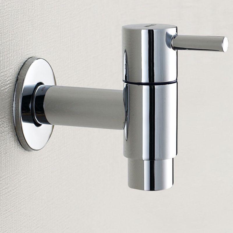 Copper Wall-Mounted Bathroom Tap, Single Hole, Low Arc Lever Handle, view 12