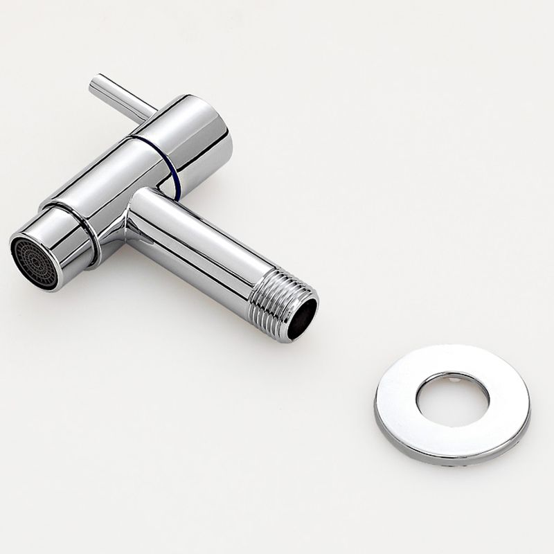 Copper Wall-Mounted Bathroom Tap, Single Hole, Low Arc Lever Handle, view 18