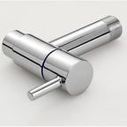 Copper Wall-Mounted Bathroom Tap, Single Hole, Low Arc Lever Handle, view 19