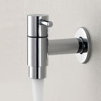 Copper Wall-Mounted Bathroom Tap, Single Hole, Low Arc Lever Handle, view 22