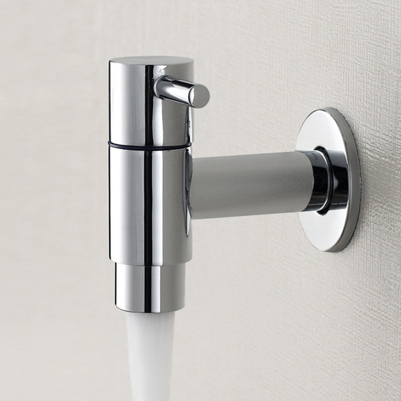 Copper Wall-Mounted Bathroom Tap, Single Hole, Low Arc Lever Handle, view 22