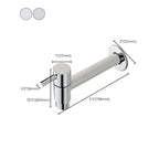 Copper Wall-Mounted Bathroom Tap, Single Hole, Low Arc Lever Handle, view 26