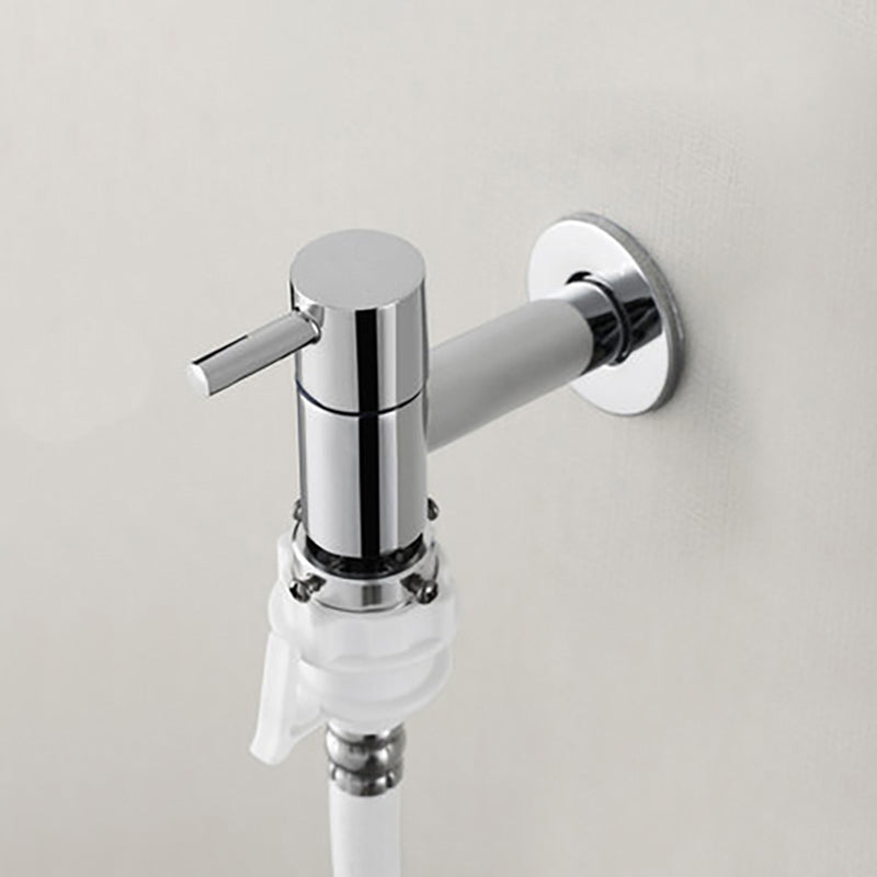 Copper Wall-Mounted Bathroom Tap, Single Hole, Low Arc Lever Handle, view 27
