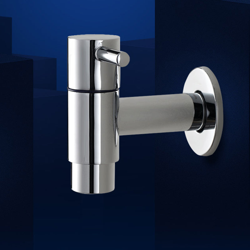 Copper Wall-Mounted Bathroom Tap, Single Hole, Low Arc Lever Handle, view 3
