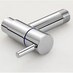 Copper Wall-Mounted Bathroom Tap, Single Hole, Low Arc Lever Handle, view 5