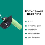 Cordless Battery-Powered Mini Weed Trimmer with Extension Pole, view 5