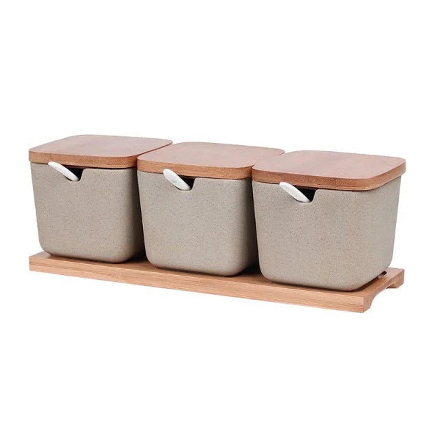 Corvynta Ceramic Seasoning Jar Set