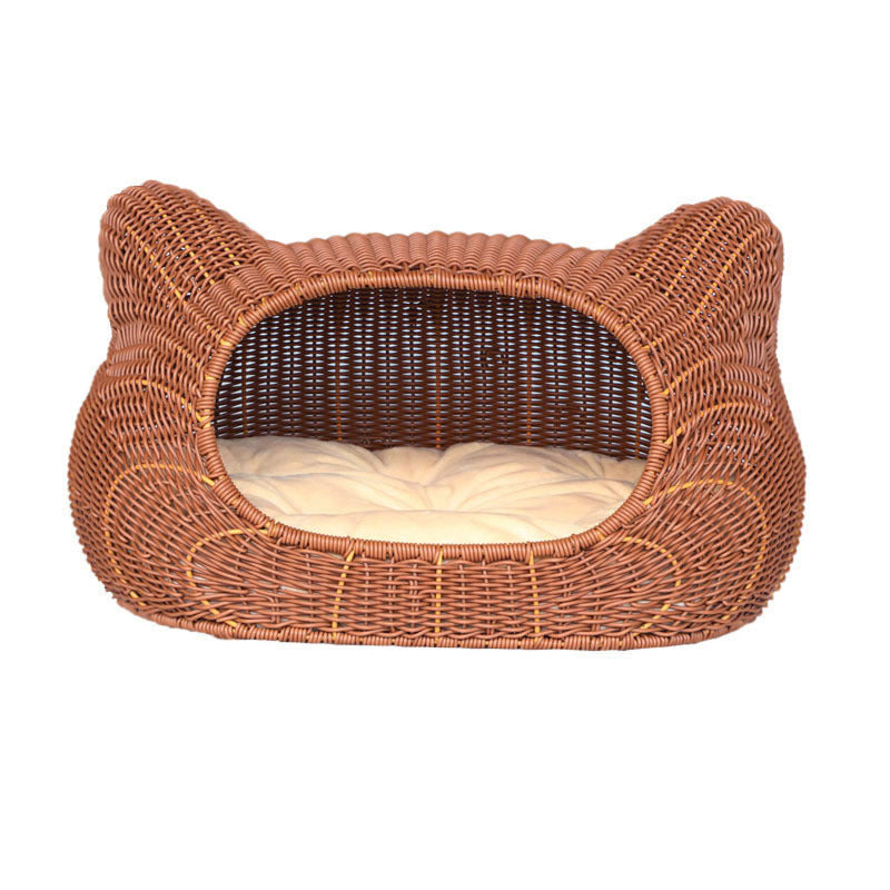 Cozy Cat Basket with Ear Design | High & Bury