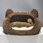Cozy Cat Basket with Ear Design | High & Bury