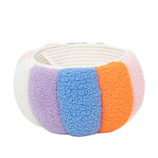 Cozy Storage Basket made of Soft Fleece | High & Bury