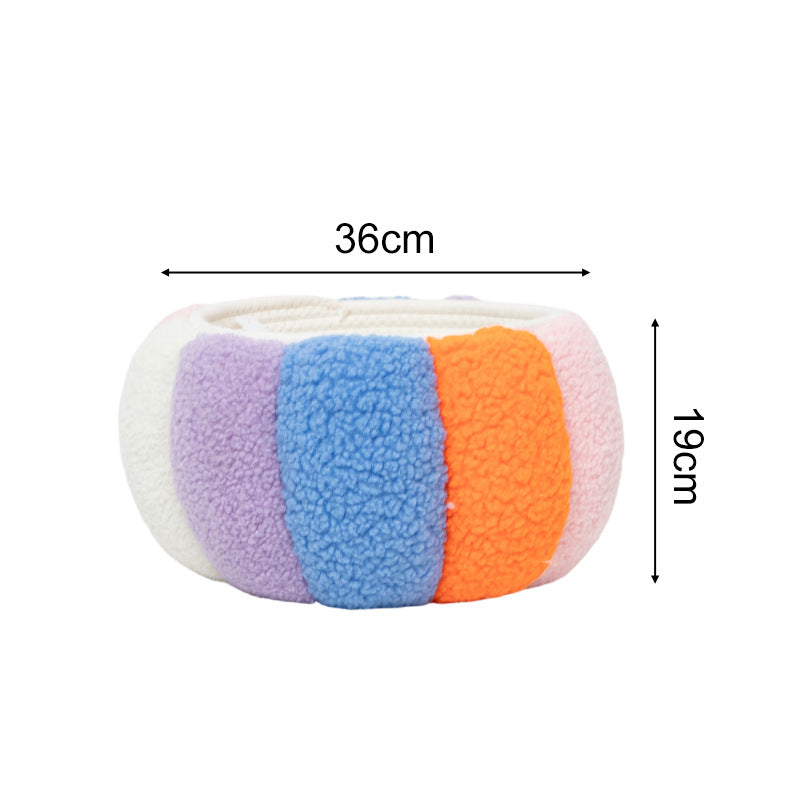 Cozy Storage Basket made of Soft Fleece | High & Bury