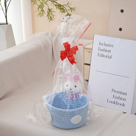 Cozy Storage Basket with Bear Motif | High & Bury