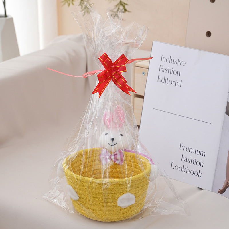 Cozy Storage Basket with Bear Motif | High & Bury