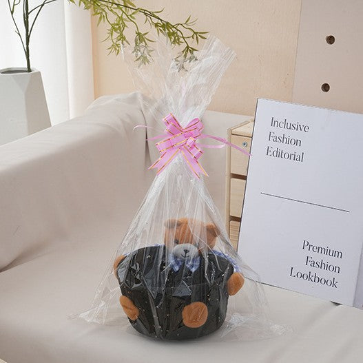Cozy Storage Basket with Bear Motif | High & Bury