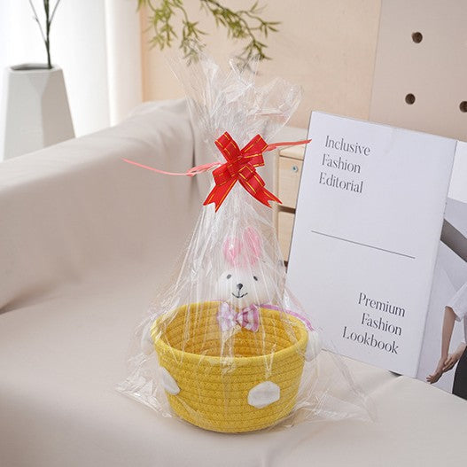 Cozy Storage Basket with Bear Motif | High & Bury