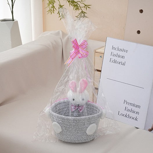 Cozy Storage Basket with Bear Motif | High & Bury