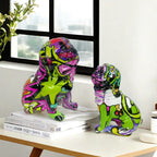 Creative Bulldog Figure made of Hand-Painted Resin | High & Bury