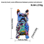Creative Bulldog Figure made of Hand-Painted Resin | High & Bury