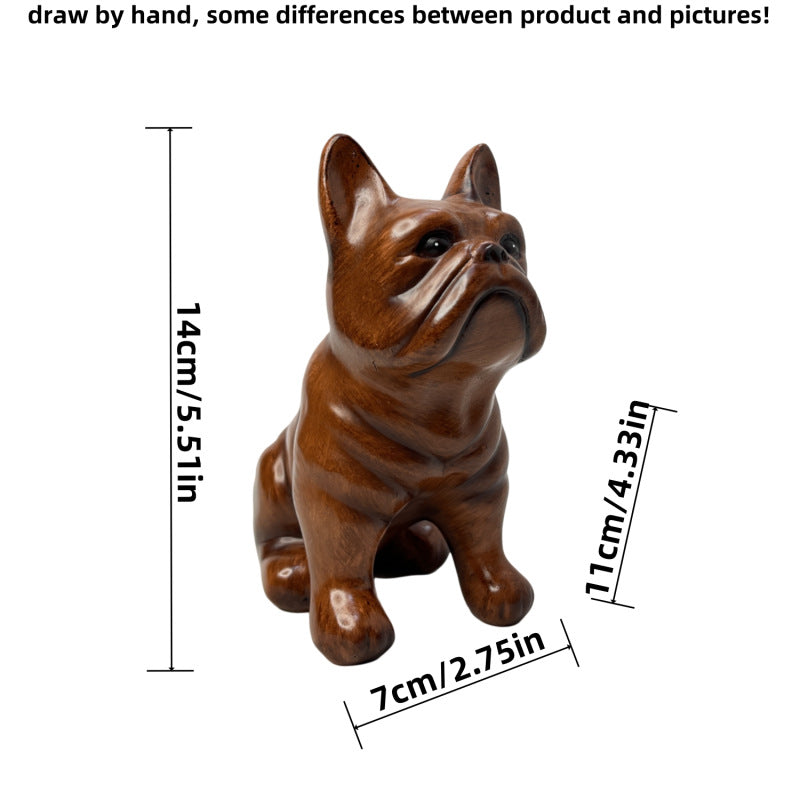 Creative Bulldog Figure made of Hand-Painted Resin | High & Bury