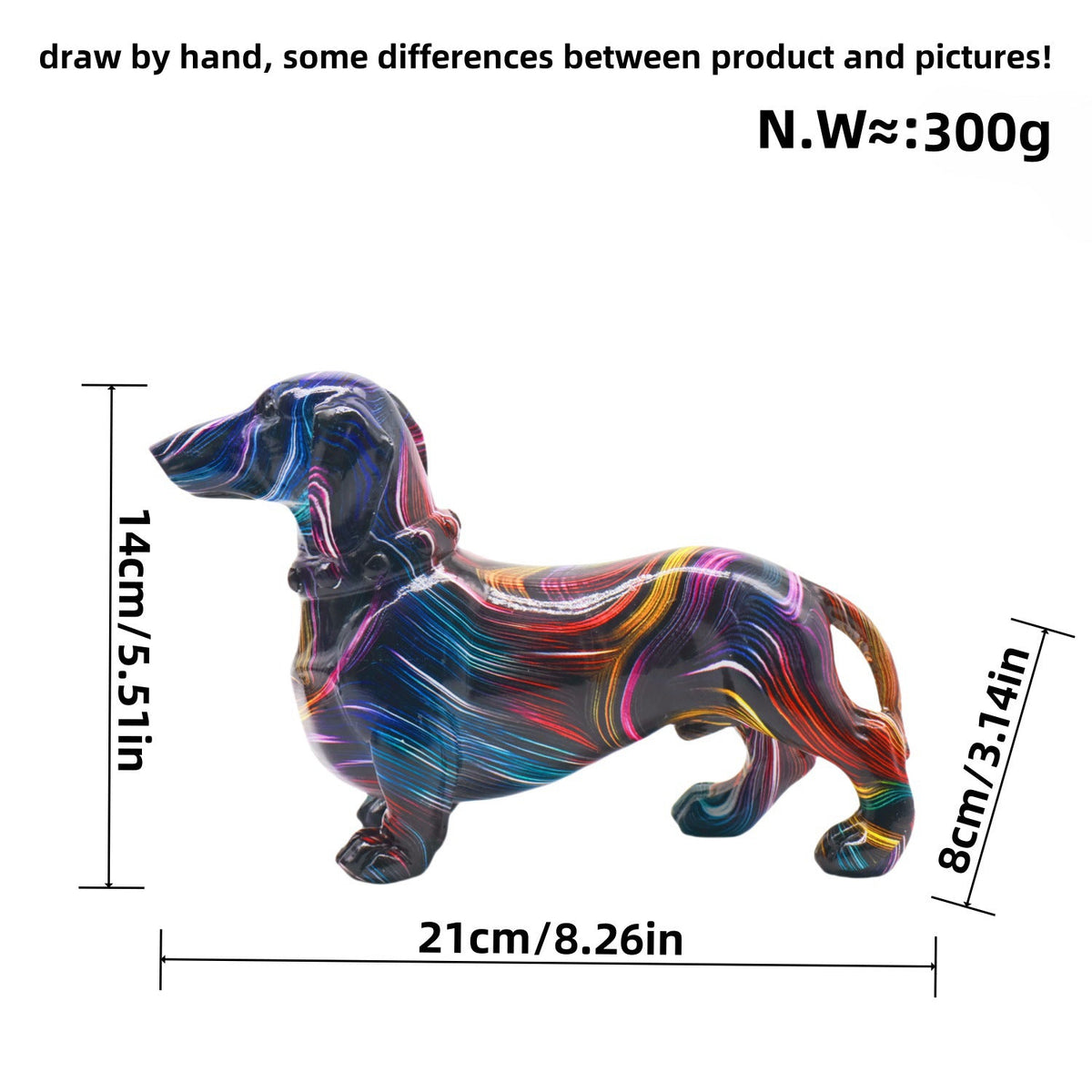 Creative Decorative Figure of a Dachshund | High & Bury