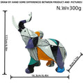 Creative Elephant Figurine with Colorful Design | High & Bury