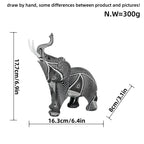 Creative Elephant Figurine with Colorful Design | High & Bury