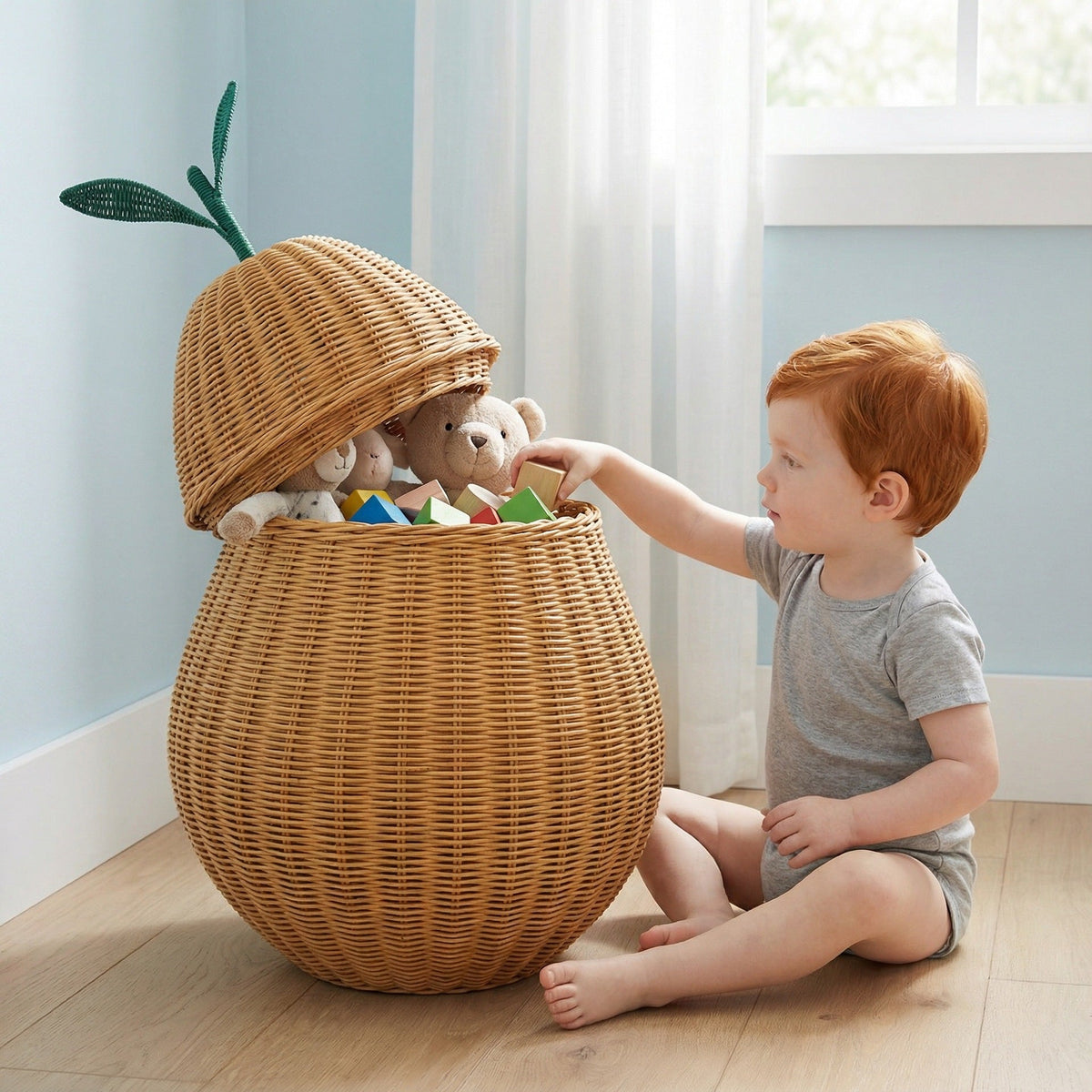 Creative Storage Basket in Pear Shape | High & Bury