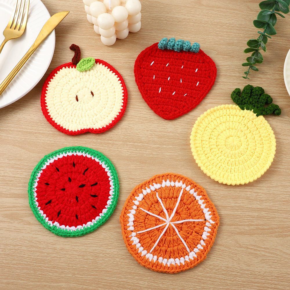 Crochet Fruit Coaster | High & Bury