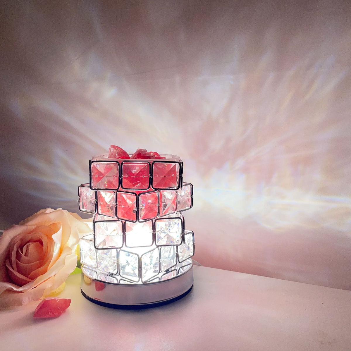 Crystal Mosaic Gem Table Lamp | High & Bury
