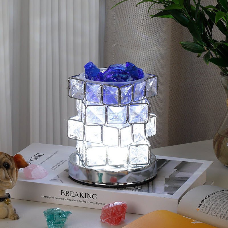 Crystal Mosaic Gem Table Lamp | High & Bury