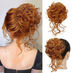 Curly Bun Hair Scrunchie for Messy Buns and Updos, 25 cm × 15 cm, view 11