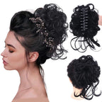 Curly Bun Hair Scrunchie for Messy Buns and Updos, 25 cm × 15 cm
