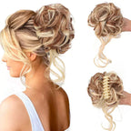 Curly Hair Bun Clip-In Synthetic Hair Piece with Volume for Hair Styling, view 10