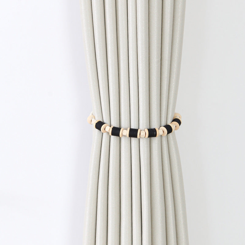 Curtain Holder Gray Black | High & Bury