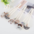 Curtain Holder Mouse Gray Mushroom Chestnut Brown | High & Bury