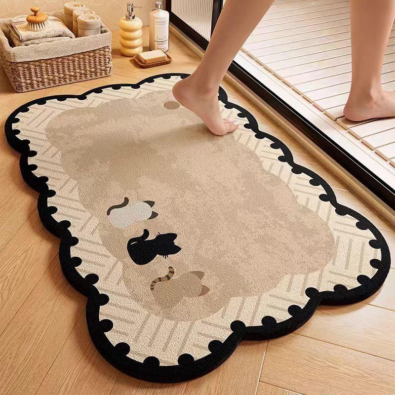 Cute Animal-Themed Plush Bath Mat | High & Bury