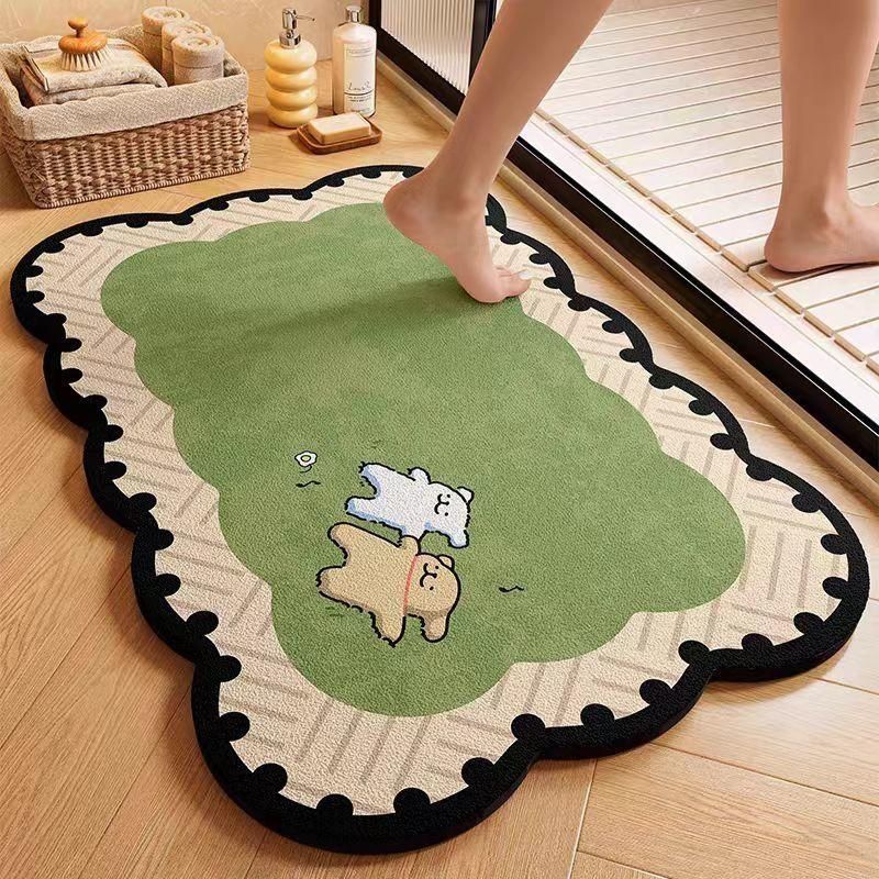 Cute Animal-Themed Plush Bath Mat | High & Bury