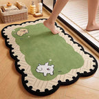 Cute Animal-Themed Plush Bath Mat | High & Bury