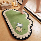 Cute Animal-Themed Plush Bath Mat | High & Bury