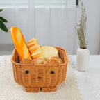 Cute Animal-Themed Woven Storage Basket | High & Bury