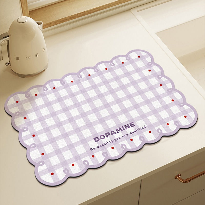Cute Bear-Themed Absorbent Kitchen Mat | High & Bury