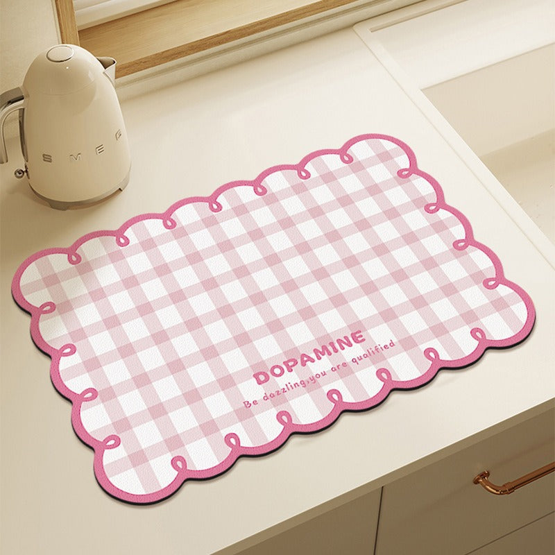 Cute Bear-Themed Absorbent Kitchen Mat | High & Bury