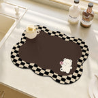 Cute Bear-Themed Absorbent Kitchen Mat | High & Bury