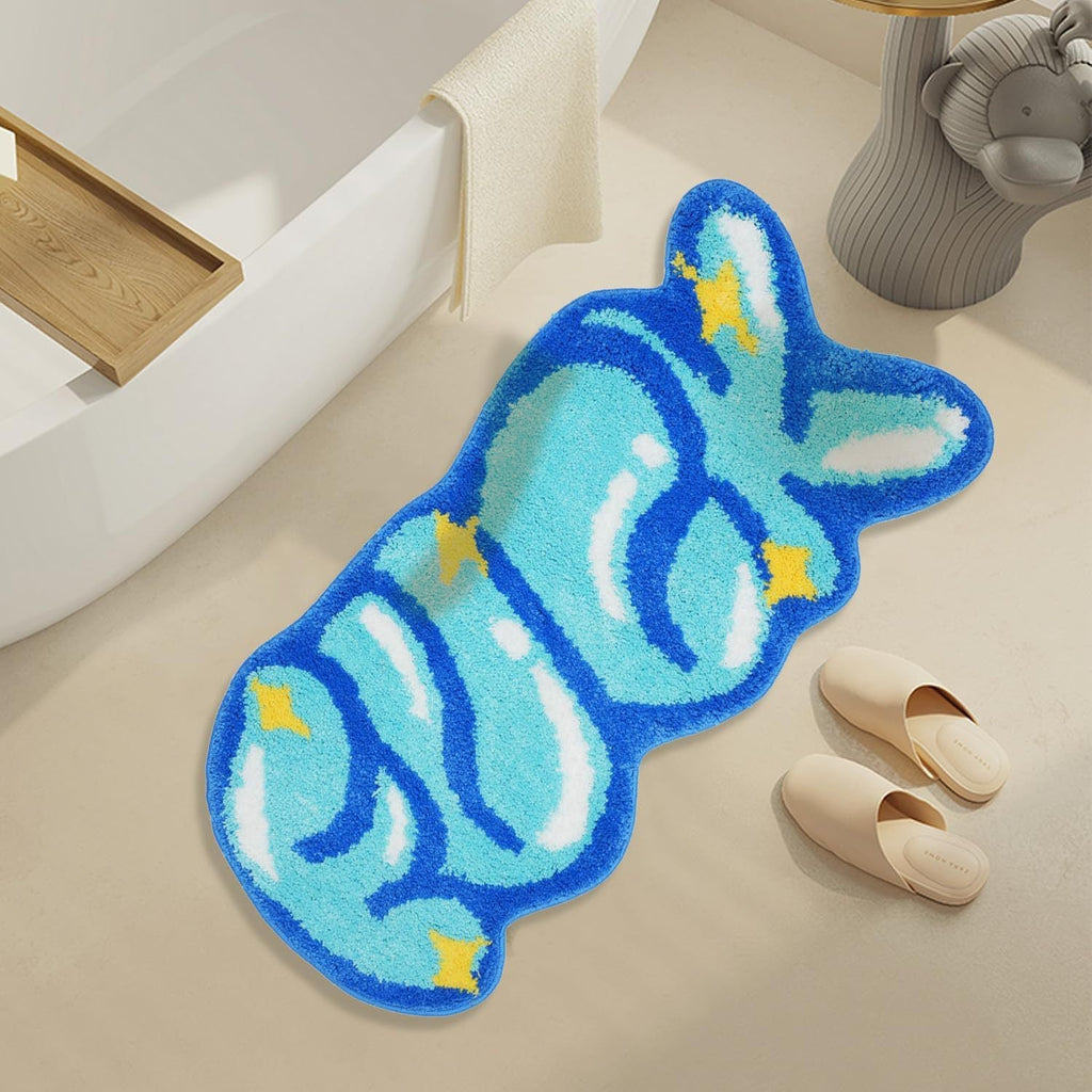 Cute Bunny-Shaped Bath Mat | High & Bury