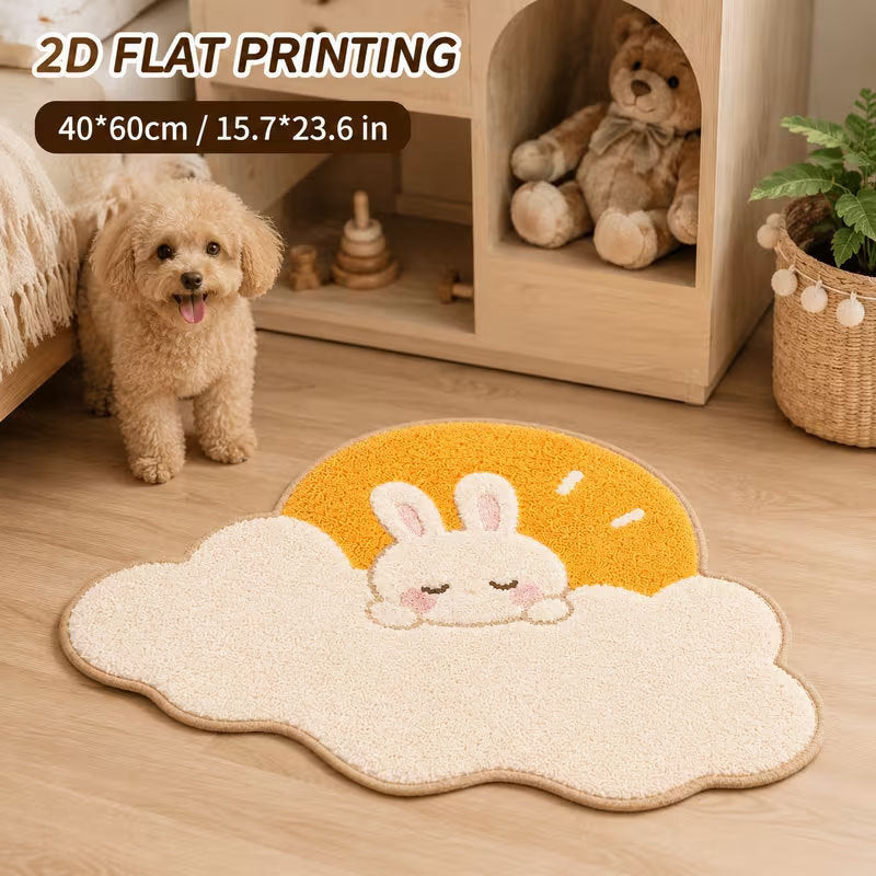 Cute Bunny Shaped Decorative Area Rug | High & Bury