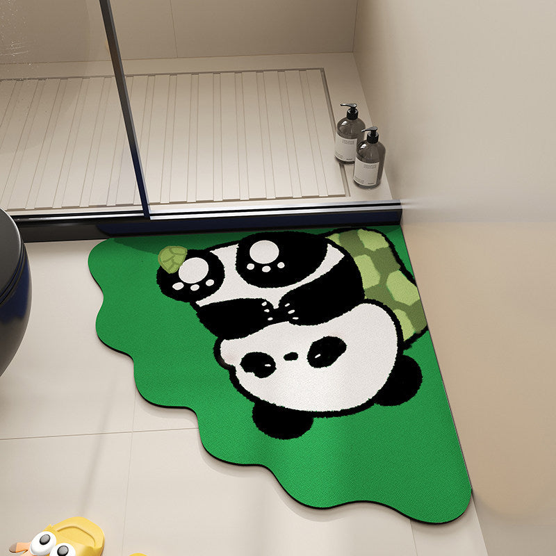 Cute Cartoon Animal-Themed Bath Mat | High & Bury