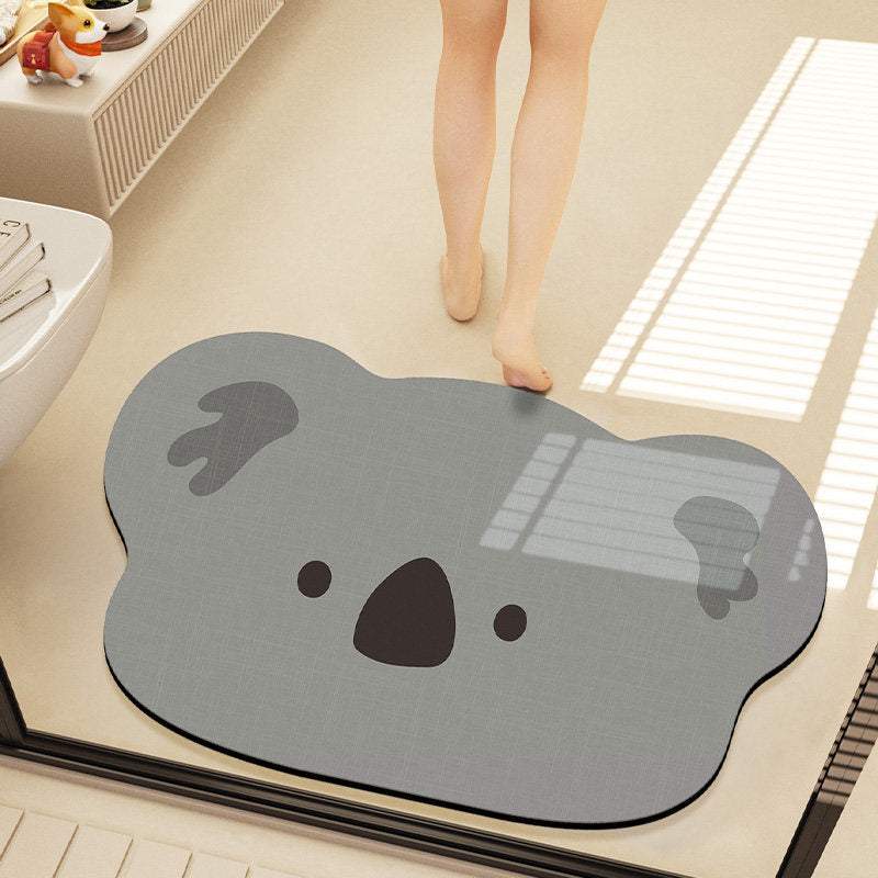 Cute Cartoon Bear Bath Mat | High & Bury